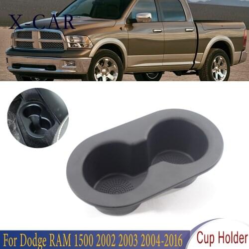X-CAR 1 Pcs Car Cup Holder Dual Drink Water Bottle Cupholder Car Auto Accessories Black For Dodge Dakota RAM 1500/2500/3500