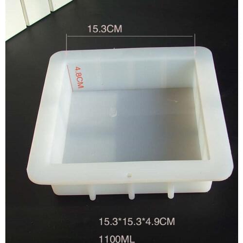 1100ML Square Rendering Soap Silicone Mold Loaf Soap Making Mould Handmade Soap DIY Crafts Silicone Soap Decorating