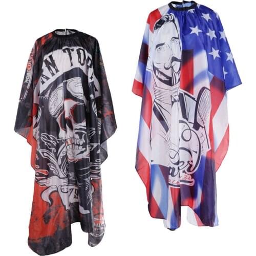 2x Scratch-proof Barber Cutting Capes Waterproof Gown Wrap with Snap Buckle