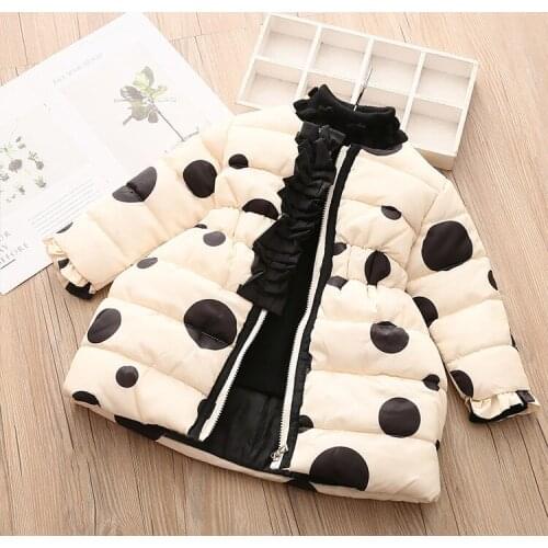 2021 Fashion Baby Girls Winter Outerwear & Coats Childrens Baby Girls Coat Kids Thicken Clothes Fur Coat Q10