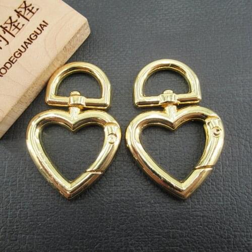 APDGG 1 PC Cubic Zirconia Pave Jewelry Findings Heart Clasps For Pearl Bracelets Necklaces Making DIY Craft Accessories