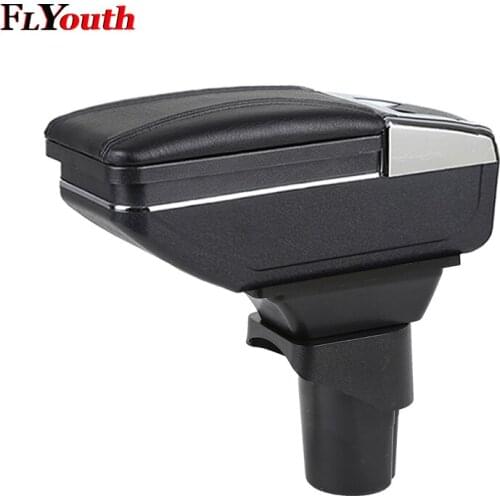 Car Armrest Box Central Store Content Storage Box With Cup Holder Ashtray Styling For Nissan March Micra K13 MK4 IV 2010-2017