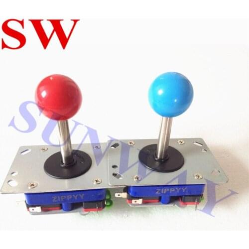 Free shipping Classic 4/8 way Arcade Game Joystick Zippyy Game jamma Mame long Stick with Red ball