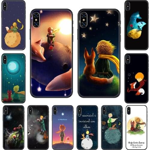 Cartoon Little Le Petit Prince Phone case For iphone 4 4s 5 5S SE 5C 6 6S 7 8 plus X XS XR 11 PRO MAX 2020 black pretty