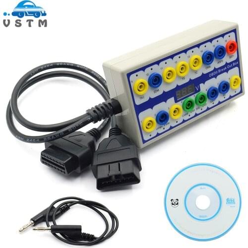 Newly Auto Car OBD 2 Break Out Box OBD2 Breakout Box OBD OBDII Protocol Detector Diagnostic Connector Detector