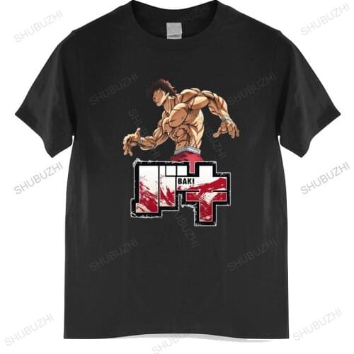 T-shirt men O-neck hot sale Baki Hanma Anime Manga T Shirt The Grappler For Men male cotton tee-shirt bigger size