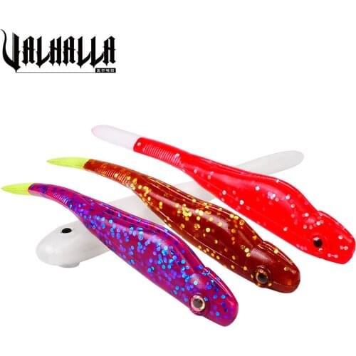 VALHALLA 10pcs/Lot Soft Lures Silicone Bait 10cm 5g Tackle Swimbait Wobblers Artificial Softbait Lures Trout Isca For Fishing
