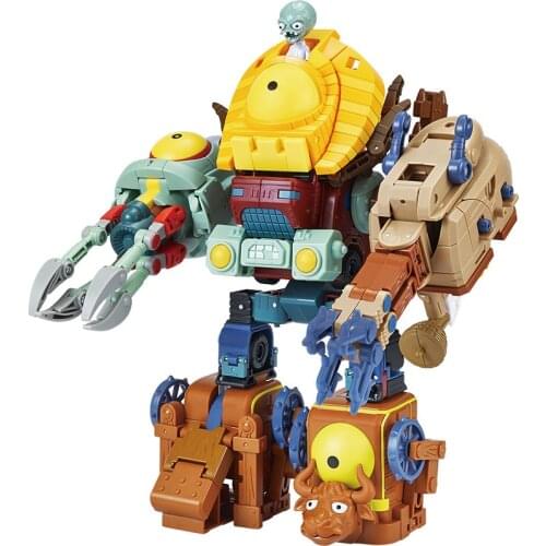 Alloy Version Desert Plantes Zombi Fit Deformation Assembly Mechanical Early Education Building Block Kids Toys Girls Boy