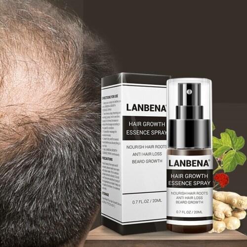 LANBENA 20ml Hair Growth Essence Spray Fast Powerful Hair Care Essential Oil Repair Liquid Care Prevent Men Hair Loss Products