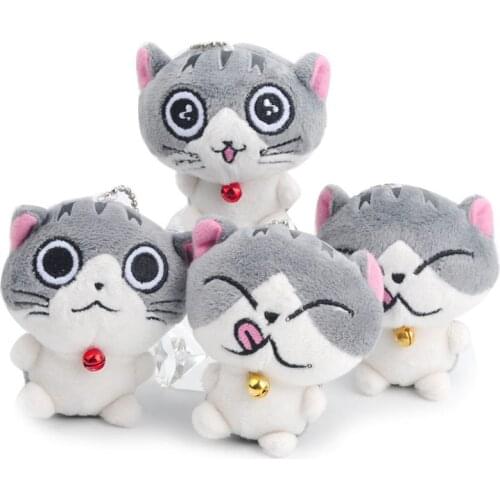 7cm Cute Plush Toys New Cute Soft Plush Cat Doll Cat Plush Stuffed Toy Doll Kids Keychain Pendant Gift Plush Toy Doll