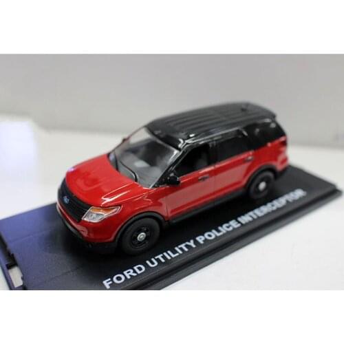 Diecast 1:43 Scale Alloy Car Model Ford Commercial Police Vehicel Collection Decoration Gift Souvenir Display Ornament Show Toy