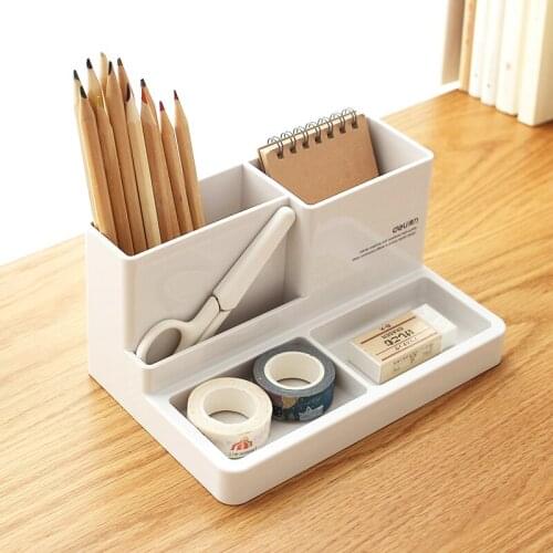 Fashion Desk Stationery Organizer High-grade multifunctional Office Storage Box Pen Pencil Box Jewelry Makeup Holder Case Box