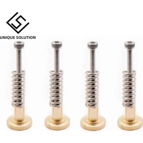 2018 New 4 Sets Ultimaker 2 Hot Bed Spring Kit 4* Adjustment Nut+4*Springs+4*M3 Screw Heatbed Kit For 3D Printer