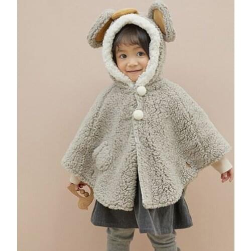 2021 New Autumn Winter Children Shawl Cartoons Baby Boy Coat Clothing For Newborn Baby Girl Cloak Go Out Windproof Coat For Kids