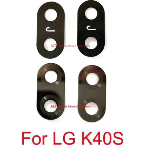 New Rear Back Camera Glass Lens For LG K40S Big Back Main Camera Lens Glass Cover With Sticker Replacement Spare Parts