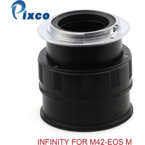 Pixco For M42/ EOSM Adjustable Macro to Infinity Lens Adapter Suit For M42 Mount to Canon EOS M Camera