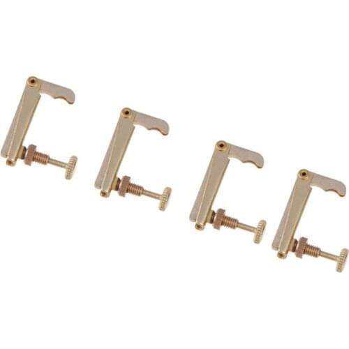 Durable Violin Tuners Adjusters for 3 / 4 4 / 4 Size Violin Fiddle Accs 4Pcs / Set