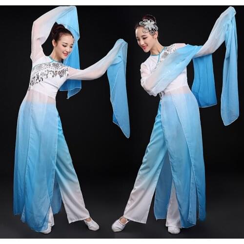 Traditional Women Gradient Color Tang Ancient Chinese Costume Beautiful Dance Costume Princess Dynasty Opera Chinese Dress