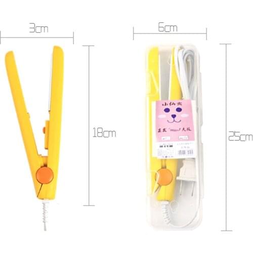 5 Colors Portable Mini Ceramic Electronic Hair Straightener Iron Straightening Corrugated Irons Hair Crimper Styling Tools