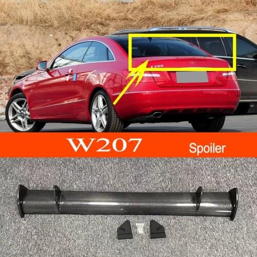 W207 Carbon Fiber Car-styling Sporty Rear Trunk Wing Spoiler for Mercedes-Benz E-class W207 2010-2017