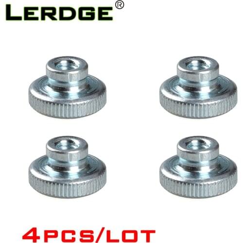 LERDGE 3D Printer Parts Heated Bed Leveling Nut M3 Butterfly Screws Nuts Knob Z-axis Platform Calibration Accessories 4pcs/lot