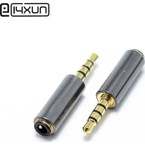 1pcs 3.5mm 4 Pole Male plug to Female jack 3.5 Stereo Audio Adapter Mic Headphone Extension Cord Connector