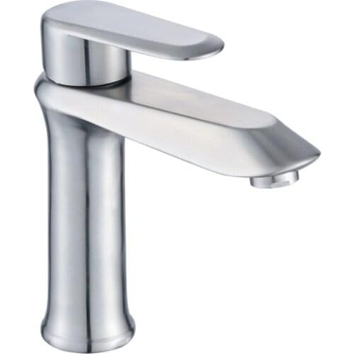 1pc Elegant Bathroom Faucet Basin Faucets Hot and Cold Water Brush Finish Toilet Sink Water Crane Basin Mixer Tap
