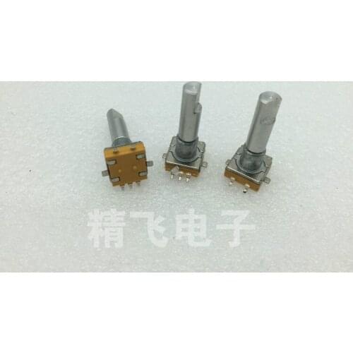1 piece of EC11 encoder with switch patch foot 30 positioning 15 pulse shaft length 26MM