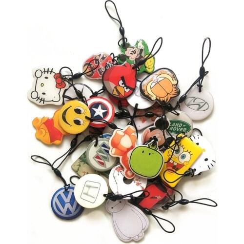 20Pcs High Quality 13.56MHz UID RFID Duplicator Copy IC Tags Card Sticker Key Token Ring Proximity Chip Block 0 Sector Writable