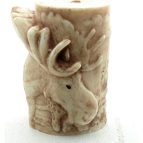 3D Deer Candle Silicone Mold DIY Handmade Soap Making Tool Craft Resin Polymer Clay Mould