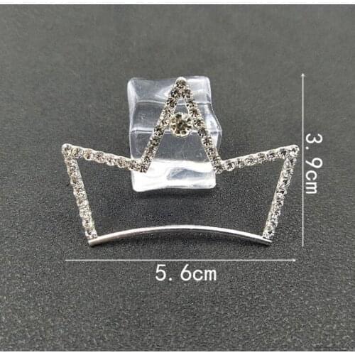 50pcs Crown Glitter Full Crystal Rhinestone Appliques For Headband strass Flatback Wedding Girls Hanfu Hairpin Hair Clip Decor