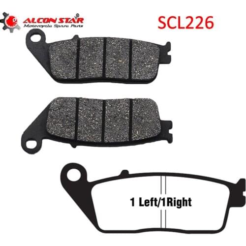Alconstar- 1 Pair Motorcycle Front Brake Pads for Honda CB300 CBR300 CB600 CBF600 CBR600 CBF1000 for Triumph Street Triple 675