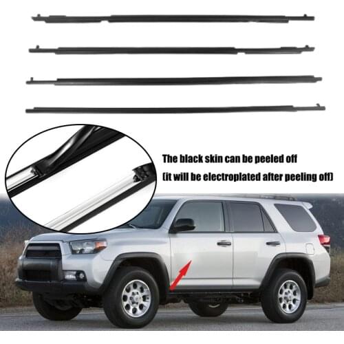 Car Door Glass Window Moulding Trim Weatherstrip Rubber Seal Belt Weather Strip For Toyota 4runner 2010-2021