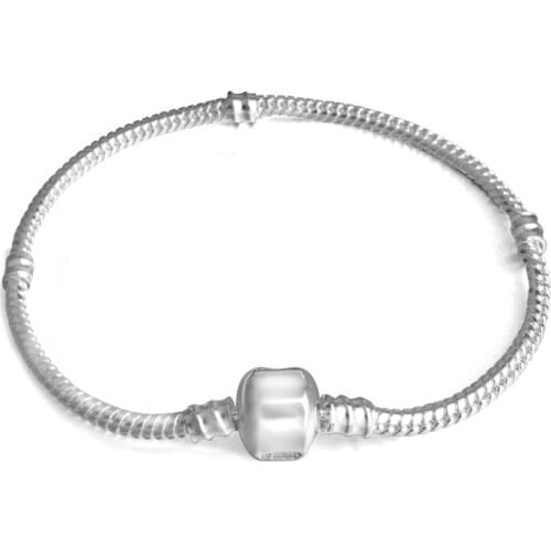 Wholesale Price 925 Sterling Silver Snake Chain Bangle & Bracelet Silver 925 Original Jewelry Charm Gift 2019 NEW YEARS Design