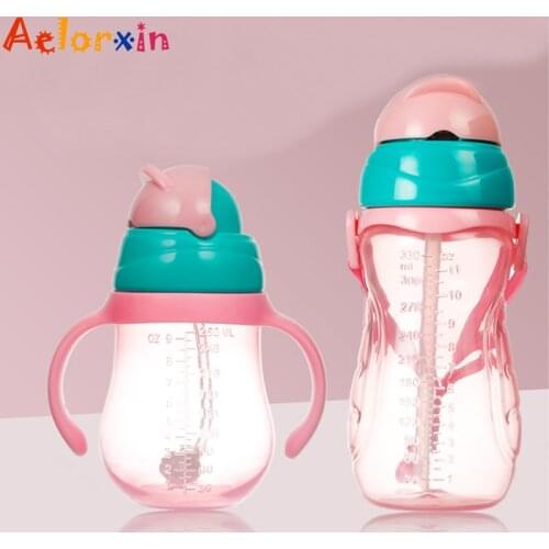 Water Bottles for Girls Kids PP Leak Proof Feeding Bottle 260ML/330ML Baby Drink Cups Water Bottles Kids Drinking