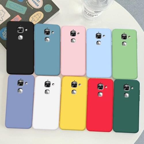 For Letv LeEco 2 Case Soft TPU Silicone Case Macaron Colors Candy Black Simple Phone Back Cover