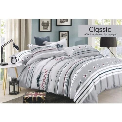 Home Textile Stripes 100% Cotton Bedding Set Soft Bedclothes Twill Print Duvet Cover Set with Pillowcases 4pcs/3pcs Bed Set Home