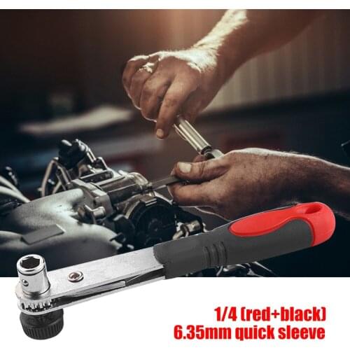 Double-Headed Ratchet Quick Release Socket Wrench Bike Socket Wrench Kit Tool Hex Bit Spanner Semi-Automatic