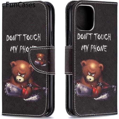 Exotic Flip Book Case For funda iPhone 11 Pro Back Covers Positivo sFor Back iPhone etui 11 Pro 5.8" 2019 Stand Cases aifone