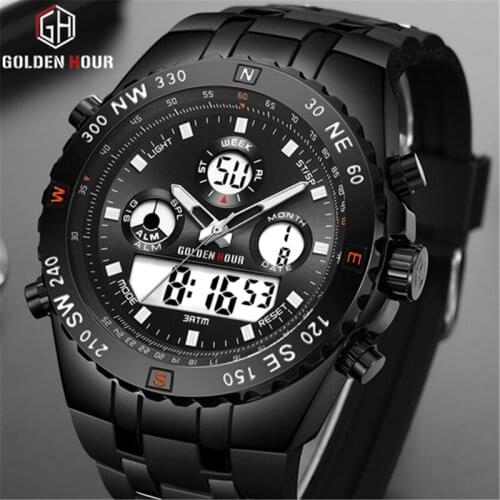 GOLDENHOUR Men's Electronic Watch