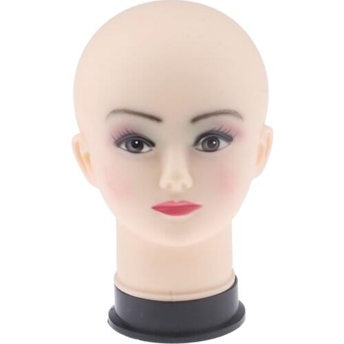 Mannequin Head for Wigs Making Wig Display Practice Training Styling Bald Professional Cosmetology Female
