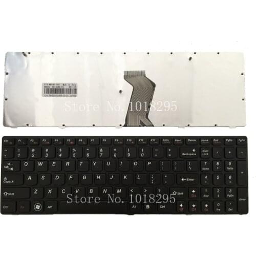 NEW US Keyboard for Lenovo G580 Z580 Z580A G585 Z585 US BLACK FRAME Laptop Keyboard 25206659 MP-10A33US-686CW T4G8-US