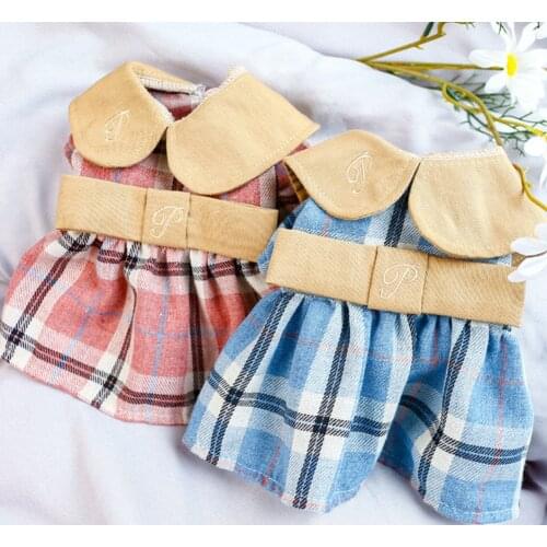 Dog Cute Embroidered lattice Dresses Pet Dog Wedding Dress For Small Dogs Summer Chihuahua Pug Clothing Puppy Cat Supplies