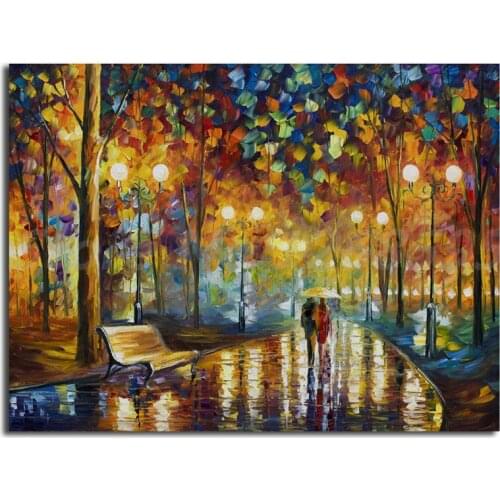 Rains Rustle Wall Art Canvas Poster And Print Canvas Oil Painting Knives Decorative Picture For Living Room Home Decor Artwork