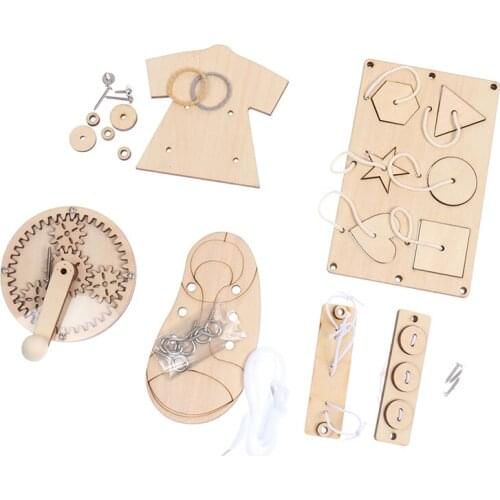 Brand New Baby Busy Board Diy Material Busyboard Early Childhood Education Wooden Toys