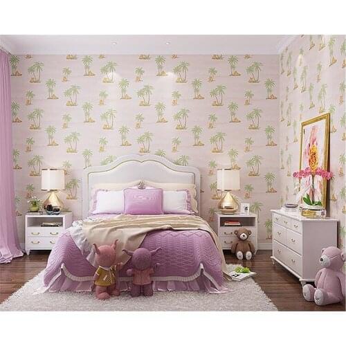 Beibehang Childrens room garden stereo boy girl bedroom background nonwoven environmental protection papel de parede wallpaper