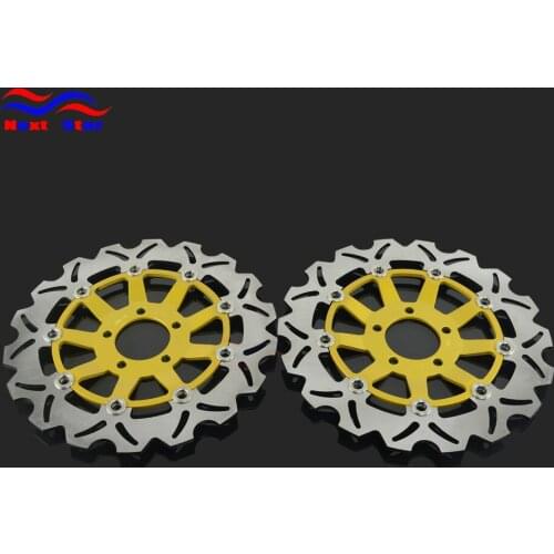 Motorcycle 300mm Floating Disc Left Right Brake Discs For KAWASAKI KR250 C1-C3 ZXR250 ZRX400 ZZ-R400 ZXR400 ZX6R ZZR600D Z750