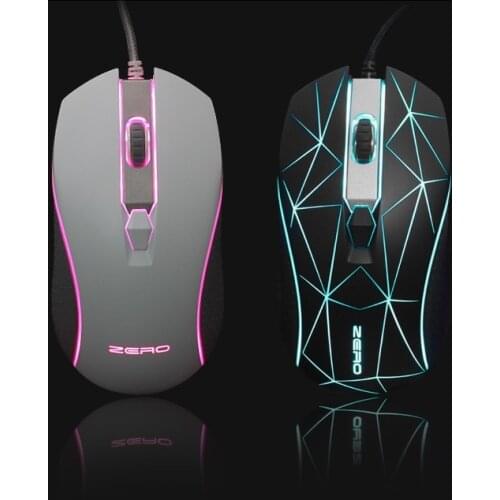 Original Metoo Xiaopaozhuangjia Wired Gaming Mouse USB Optical LED Lights Mouse Gamer 2800 DPI For PC Laptop Desktop