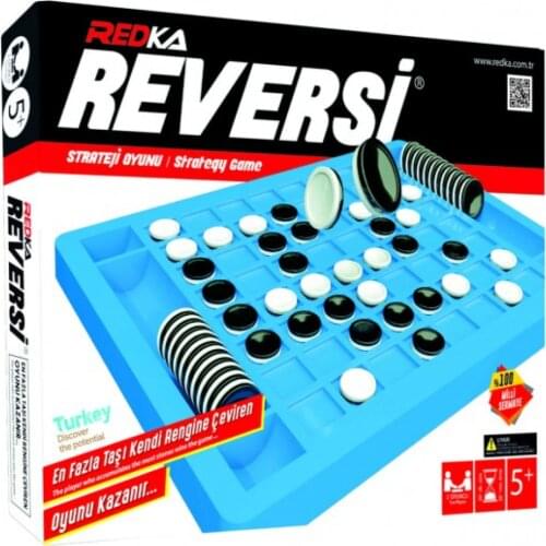 Redka Classic Reversi Black & White Discs Intelligence Logic Strategy Plastic Board Game Logical Game STEAM Game For Kids Age 6