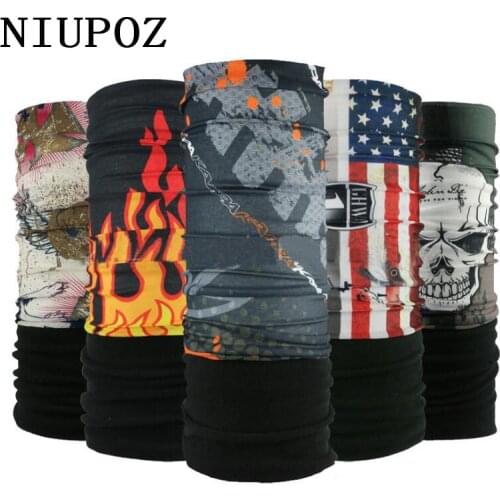 New Fashion Winter Fleece Warm Magic Neck Bandana Scarf Headband Skull Unisex Scarf Multi Functional Seamless Tubular Tube
